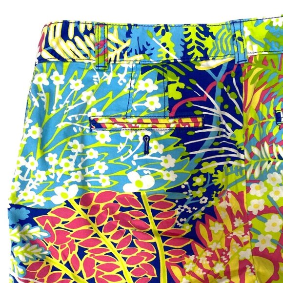 Talbots The Weekend Multicolor Floral Print Bermuda Chino Shorts Women's Size 6 - Picture 4 of 10
